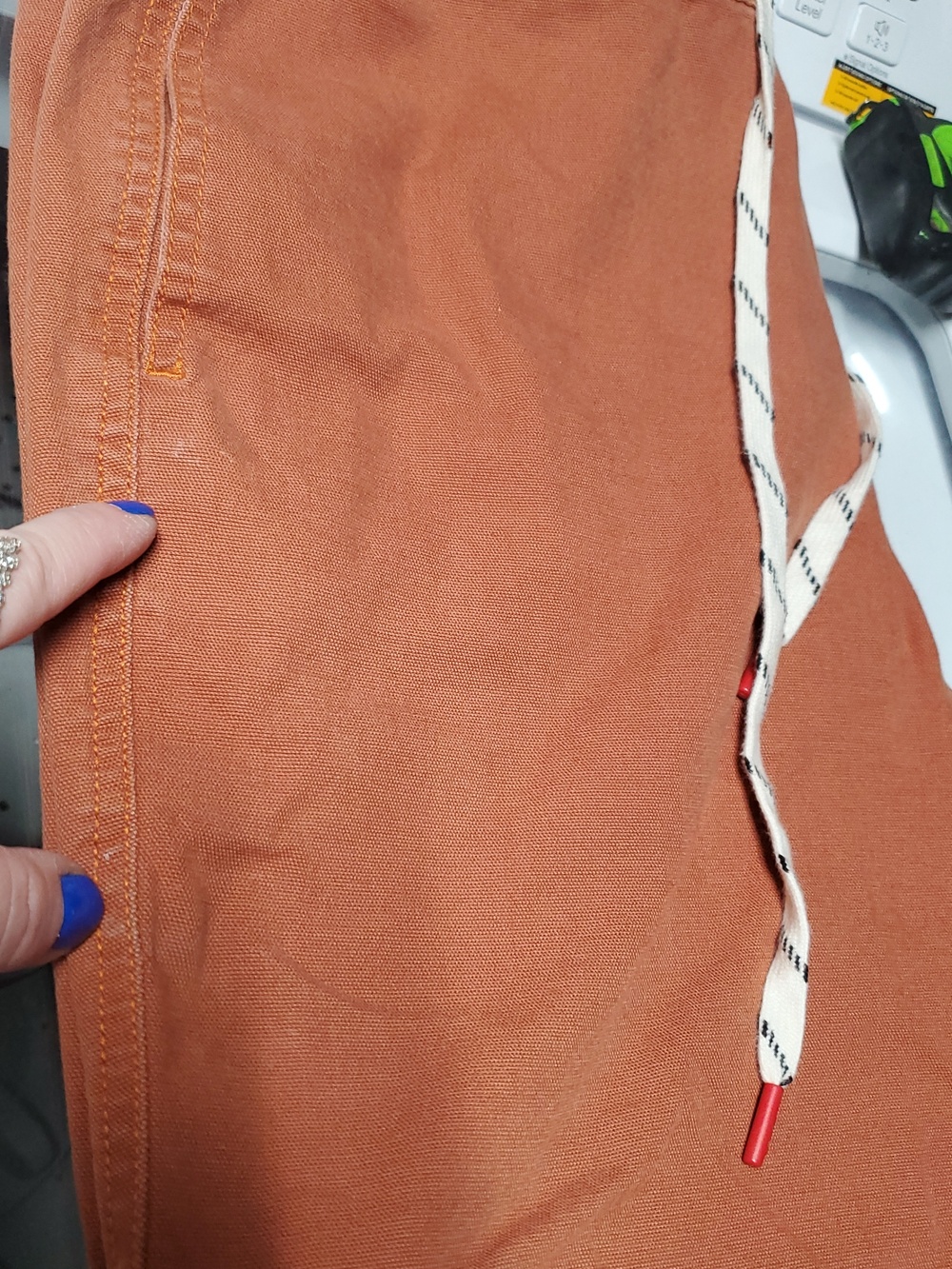 Topo Designs Mens Dirt Pants Size Large Classic Burnt Orange Organic Cotton Blen - Picture 14 of 16